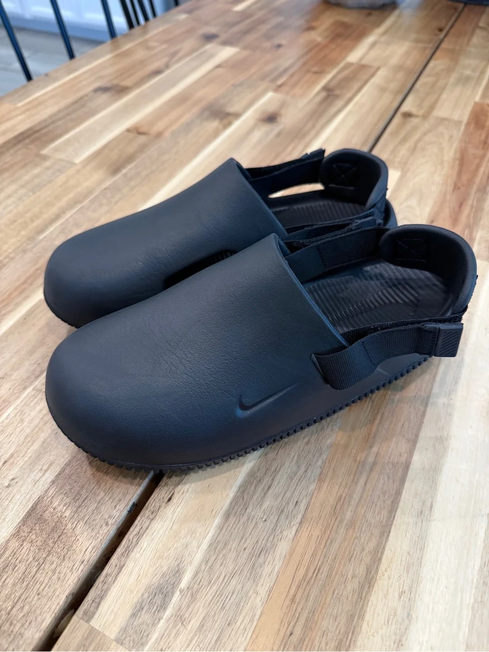 Men’s Nike Calm slide/sandals black Slip-On Clog with Heel Strap